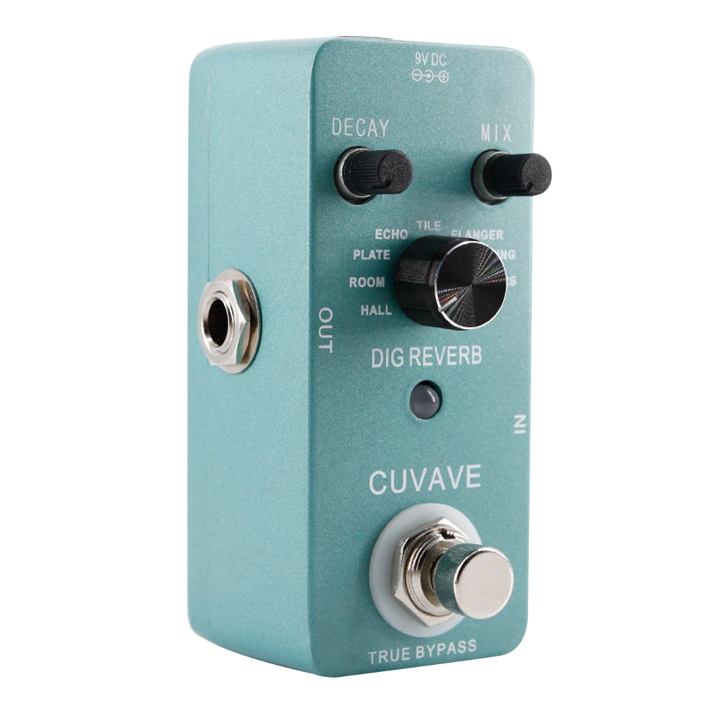 Cuvave Mini Digital Reverb Guitar Effect Pedal 9 R... – Vicedeal