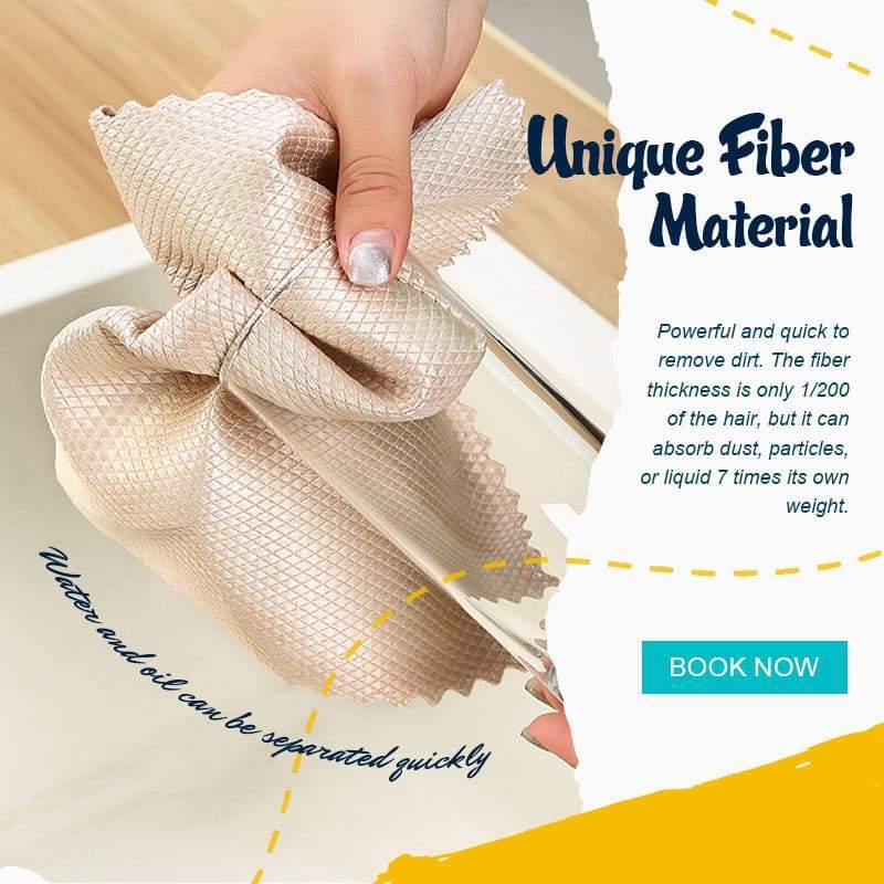 Universal Cleaning Cloths Fish Scale Cloth Rag Super Absorbent Scouring Pad Kitchen Washing Cleaning Wipes Home Cleaning Towel