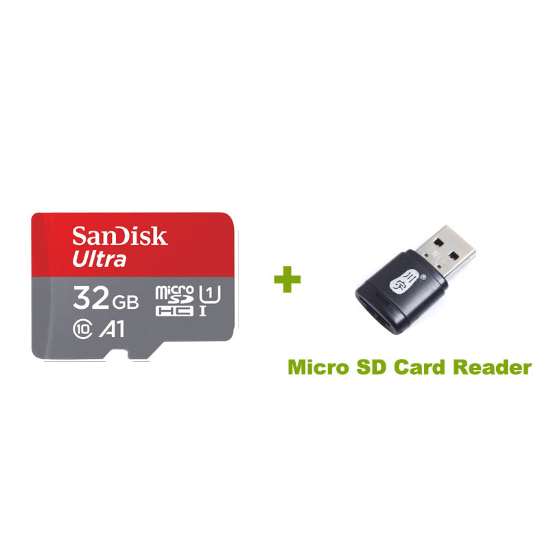 Sandisk Ultra Memory Card 32gb 64gb 128gb 200gb 256gb micro SD Class 10 microSDHC/SDXC TF Card 98MB/S 100MB/S for UAV Cellphone: A1-TF-32G-TF-Reader