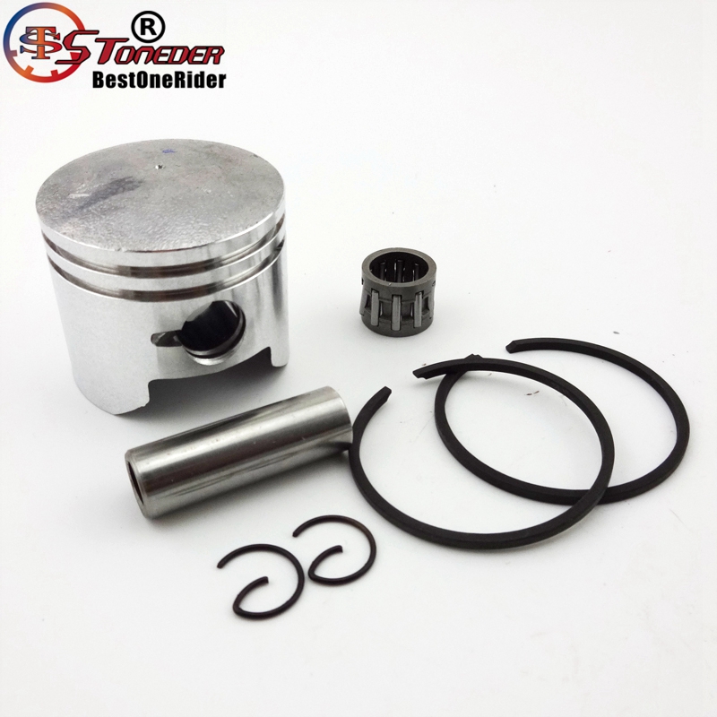 STONEDER Minimoto-pistón de 44mm, pasador de 12mm para motor de 2 tiempos de 49cc, piezas chinas de bolsillo, Dirt Bike, Mini Moto, ATV, Quad de 4 ruedas