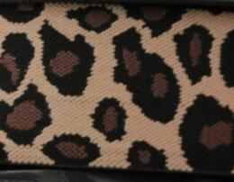 Leopardprint elastikbånd 25mm 40mm elastikbånd tøjposer bukser elastikbånd stropper diy sytilbehør 1m: Let kaffe / 40mm