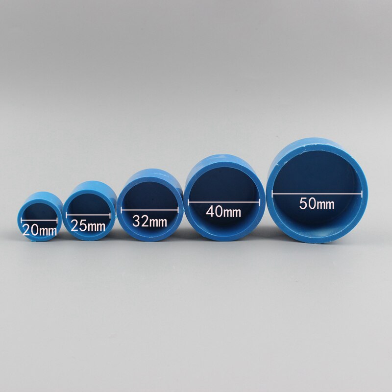 ID 20 25 32 40 50mm Plug Water Supply Pipe Pipe End Caps PVC Pipe Plug Garden Irrigation Hydroponic Pipe Connector