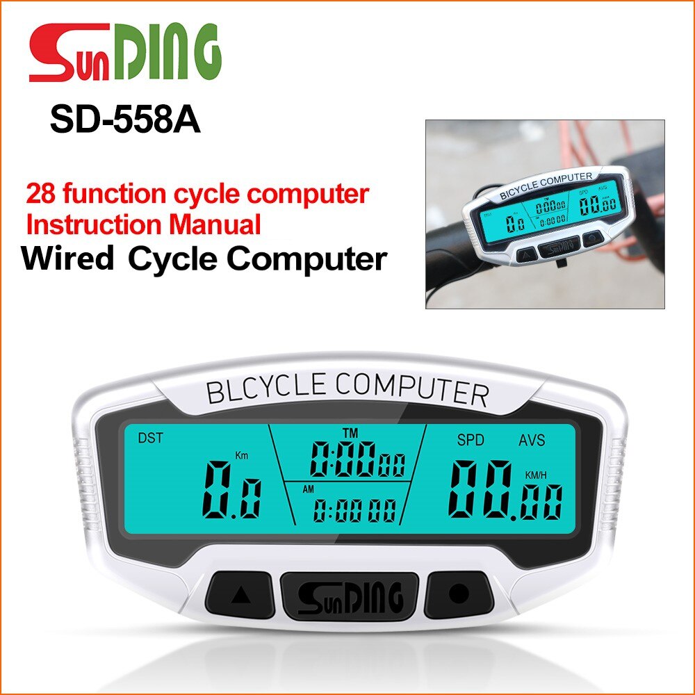 Kabelgebundener Fahrradtacho – Wasserdichter LCD-Computer Mit Tacho, Odometer, Stoppuhr, Für MTB Und Cityrad