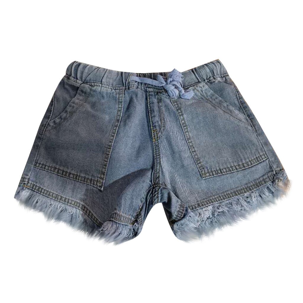 Short en jean femme poche Denim femme gland bande bas pantalon décontracté Feminino Streetwear extensible Ulzzang Correndo: Dark Blue / M
