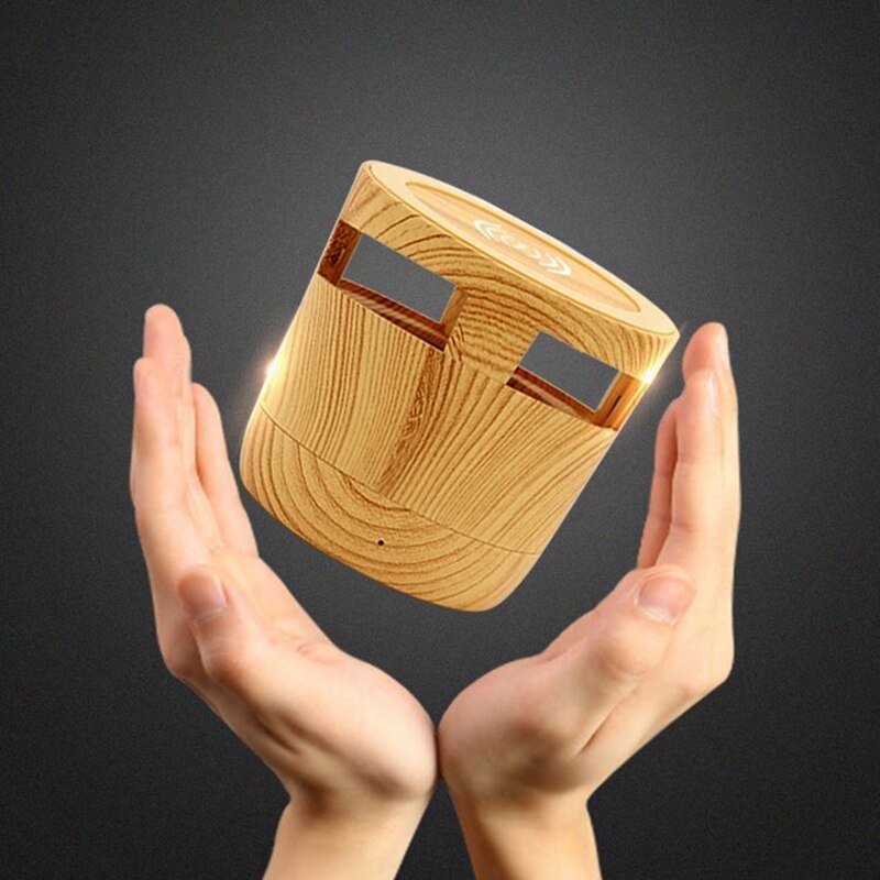 2 In 1 Bluetooth Speaker Draadloze Oplader Woodgrain Draadloze Snelle Lading Bluetooth Speaker