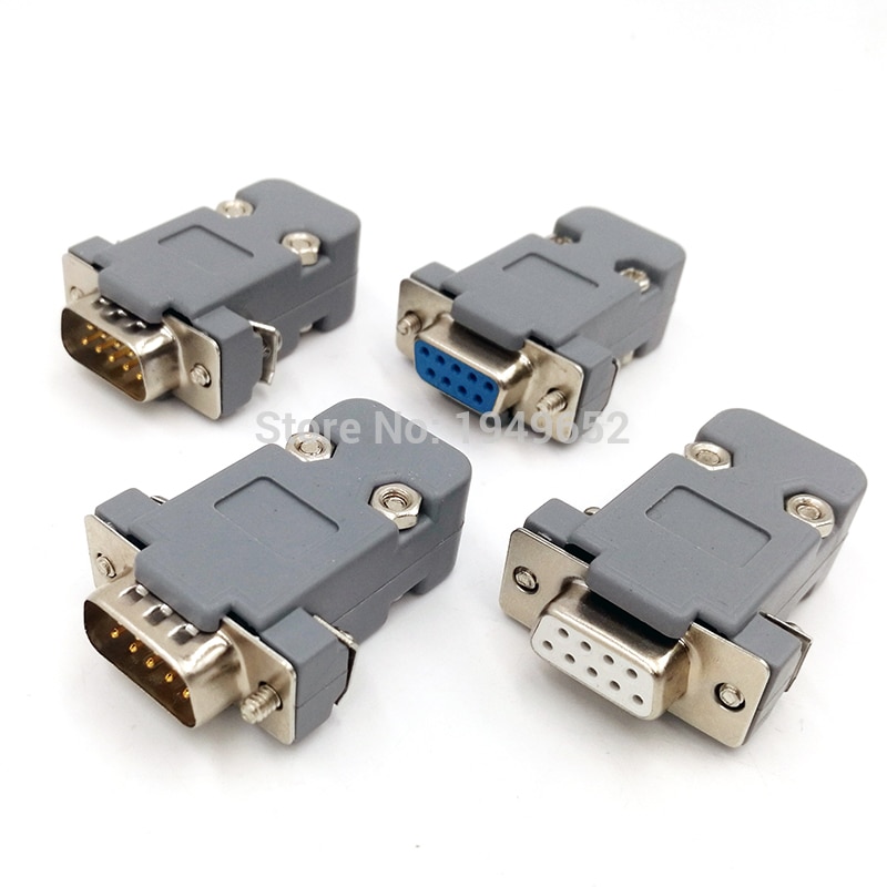 DB9 d-sub connectoren Plug rs232 9 pin jack socket adapter vrouwelijke Mannelijke DP9