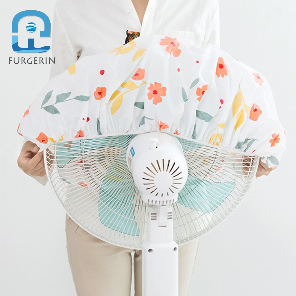 FURGERIN Stand Fan Dust Cover Protection Cap Dustproof safety electric round fan cover Storage Bag Organizer 50*50cm