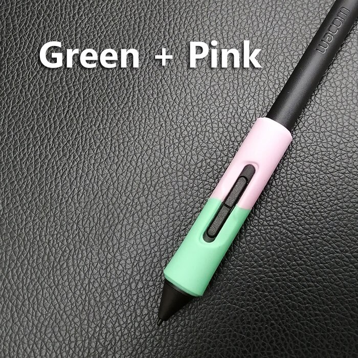 Universal Pen Grip for Wacom Tablets' Pen (LP-171-0K, LP-180-0S , LP-190-2K, LP-1100-4K ). Not include the pen in the picture: Green N Pink