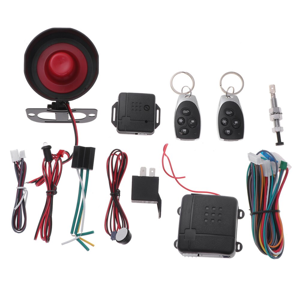 1 Set Auto Alarm Automovil Keyless Entry Systeem Centrale Vergrendeling Kit Auto Alarm Afstandsbediening Deurslot Voor Motor Auto Auto