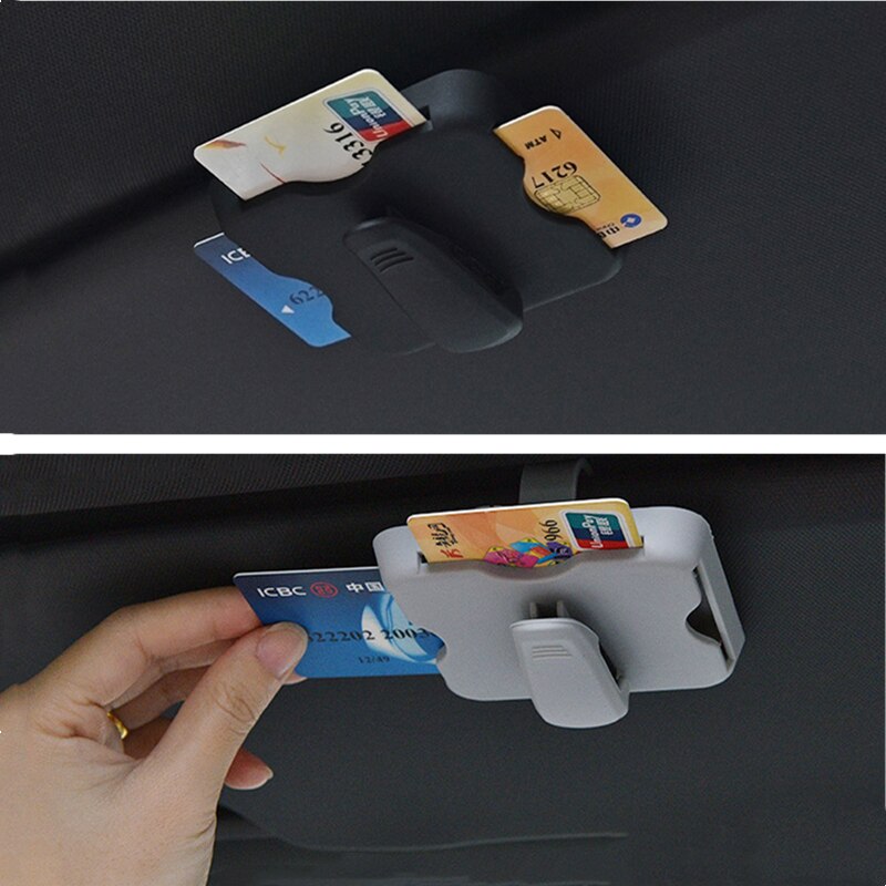 Auto Bril Case Zonneklep Bril Clip Zonnebril Houder Ic Card Clip Organizer Auto-Styling Auto Accessoires Interieur Voor vrouwen