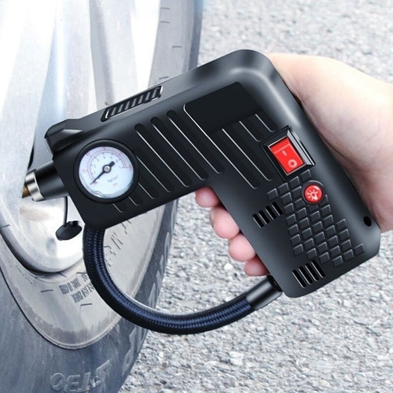 Portable Air Compressor Cordless Electric Auto Car Bike Tire Inflator Pump 12V