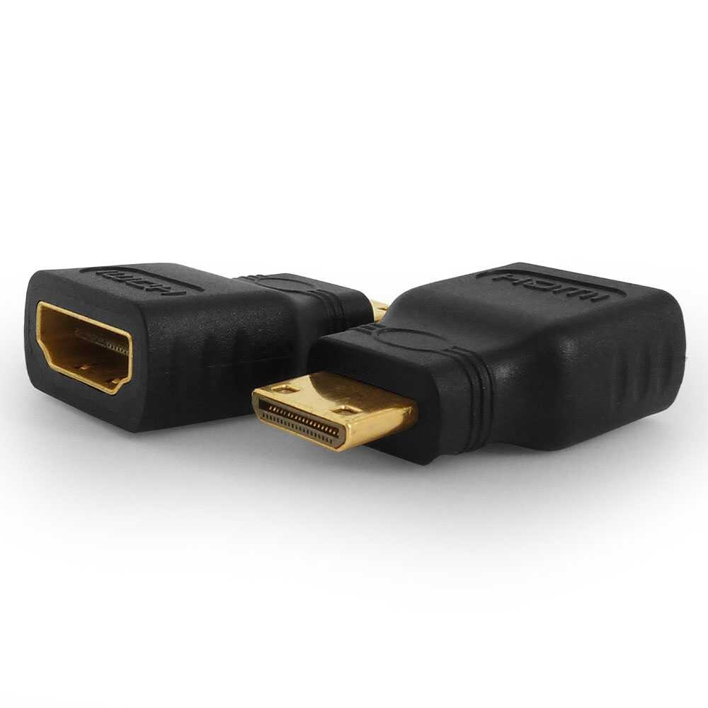 Adapter omvandlare mini hdmi hane typ c till hdmi hona typ a kontakt hd tv