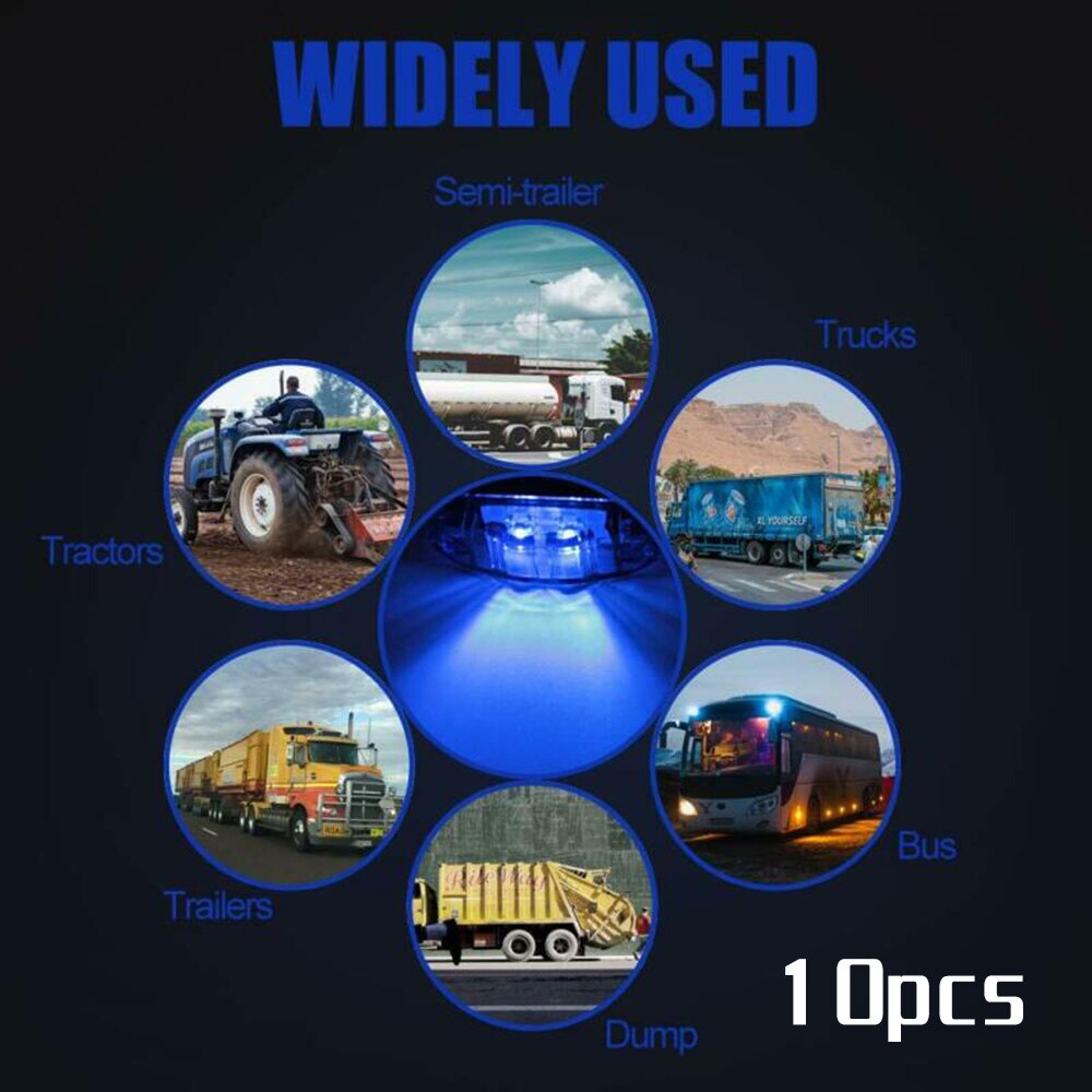 Marker Side Marker Light Light Camping Trailer Truck IP67 + Screws Accessory