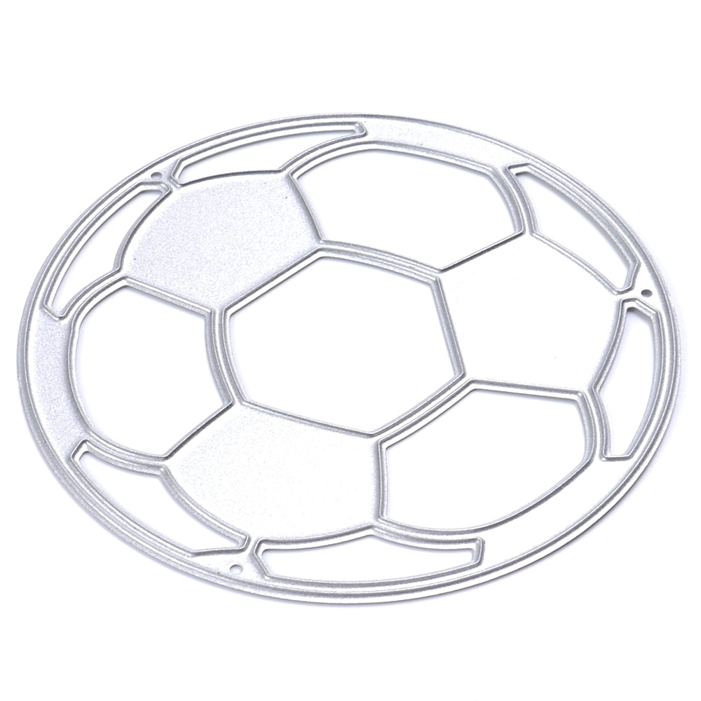 Fodbold skære dies fødselsdagsfest metal skære dies stencils til gør-det-selv scrapbog album stempel papir kort prægeform