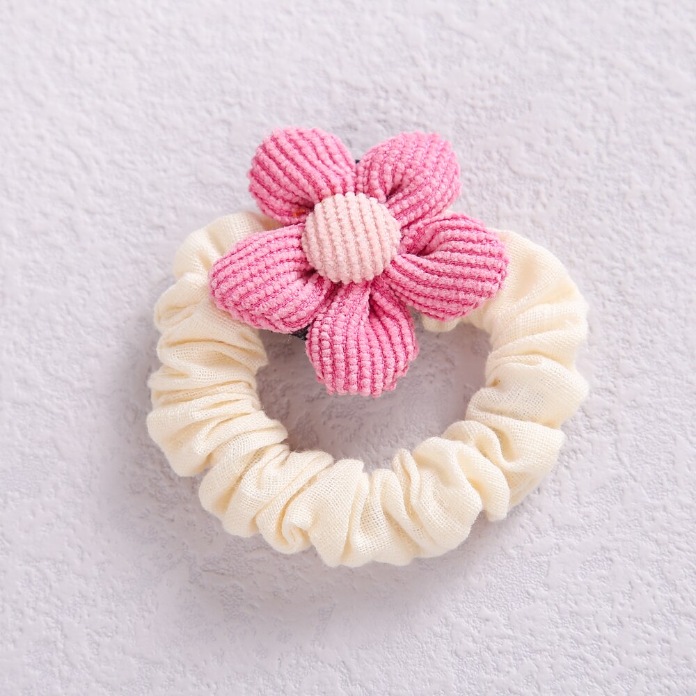 Baby Hair Rubber Bands Flower Girls Ponytail Holder Elastic For Children Scrunchie Infant Hair Accessories Korean Style: 4