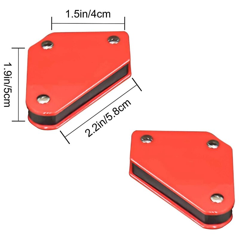 6 Pcs Welding Magnetic Tool,Welding Holder Angle Corner Holder Fixed Without Switch Triangle Welding Positioner
