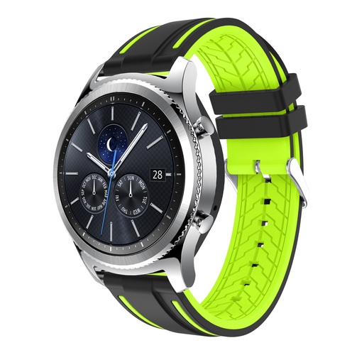 For gtr2 Strap Silicone Watchband for Xiaomi Huami Amazfit Gtr 2 2e / 47mm Band Sport Replacement Wristband Correa 22mm: black green