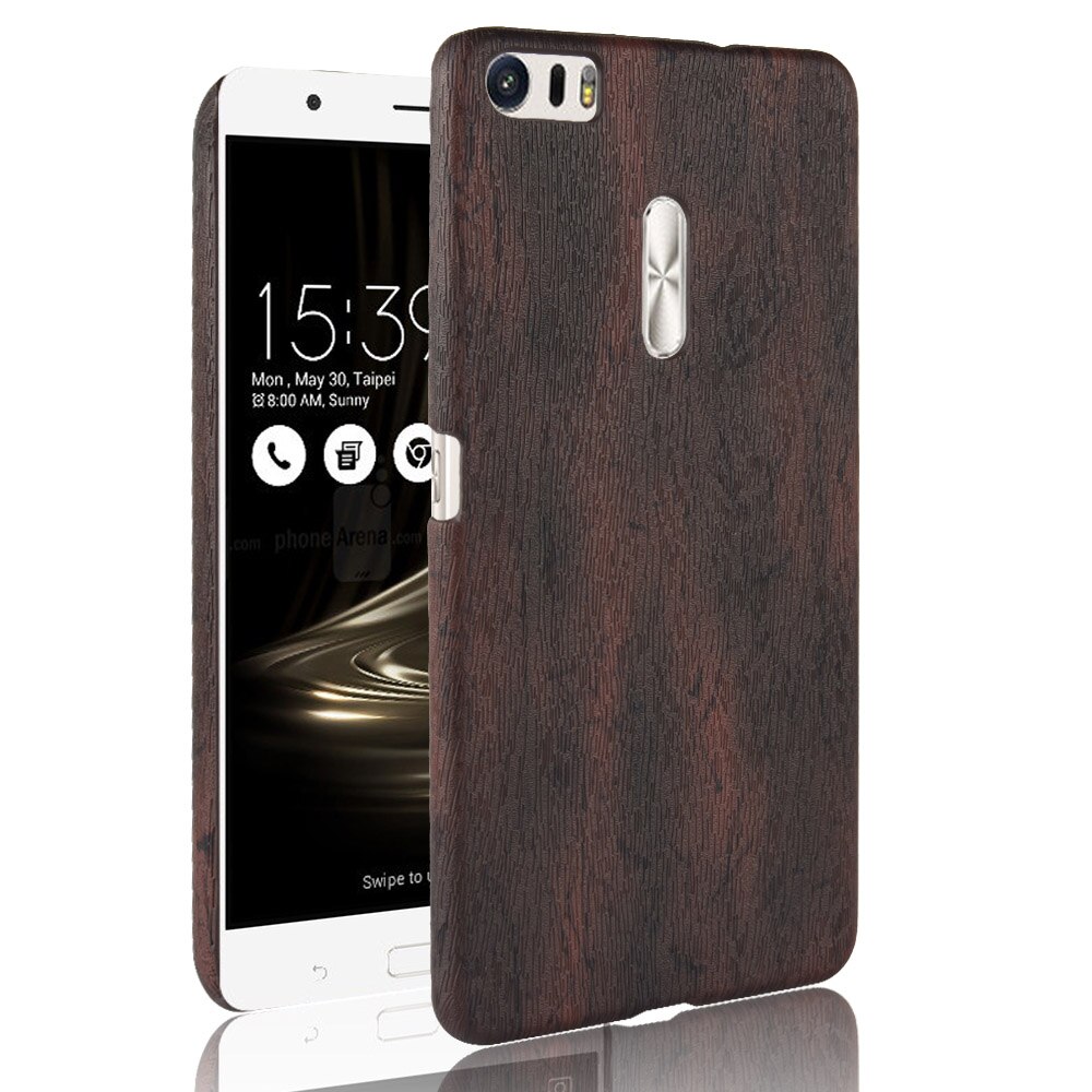 Sumin para Asus Zenfone 3 Ultra ZU680KL Funda de cuero PU de 6,8 pulgadas de grano de madera para Asus ZU680KL Bolsa De Teléfono carcasa cubierta