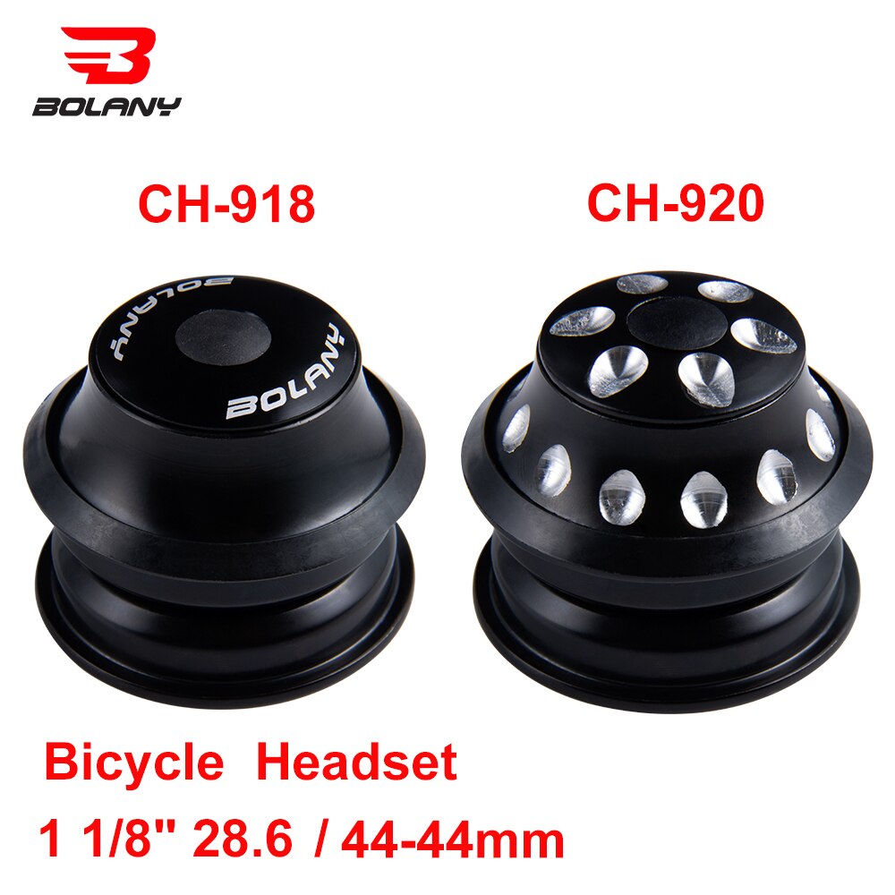 BOLANY-auriculares de tubo recto para bicicleta de montaña y carretera, accesorios para ciclismo, horquilla semicartucho, 44mm, 1-1/8 ", 28,6mm