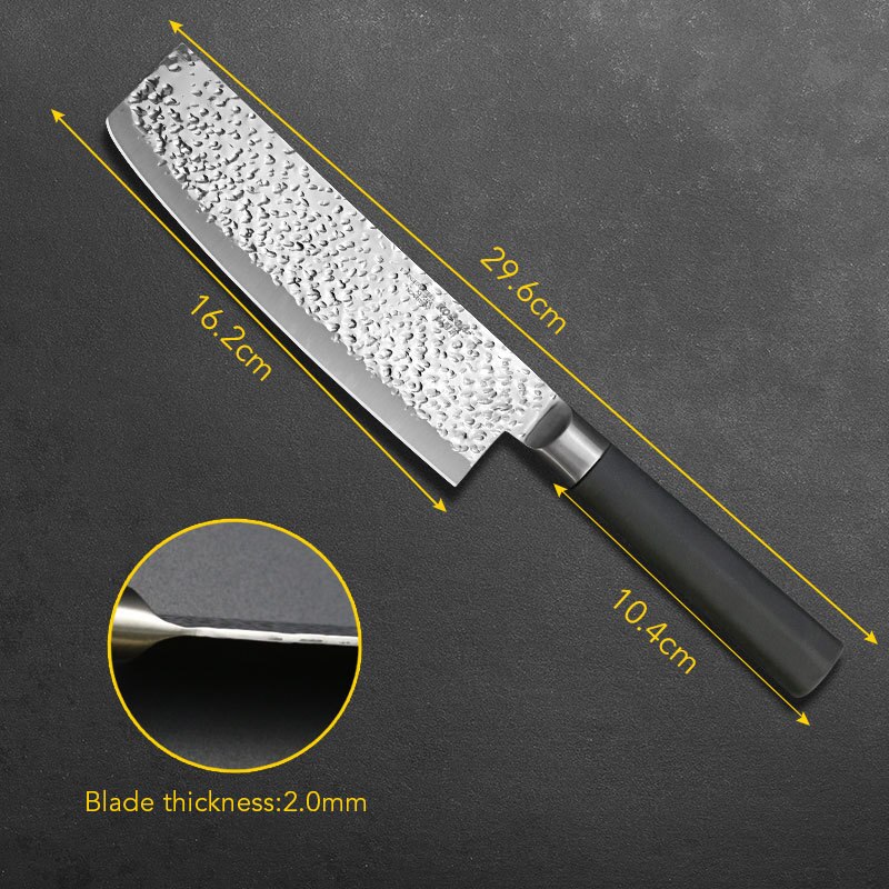 Kockkniv kökskniv stål 7 tum kinesisk stil köttklyver frukt grönsak non-stick  x50 cr 15 kniv i rostfritt stål