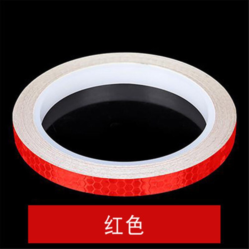 Mountain bike Reflective Stickers Reflective Strips Fluorescent Strips Luminous Reflectors Bicycle Stickers Decoration: red