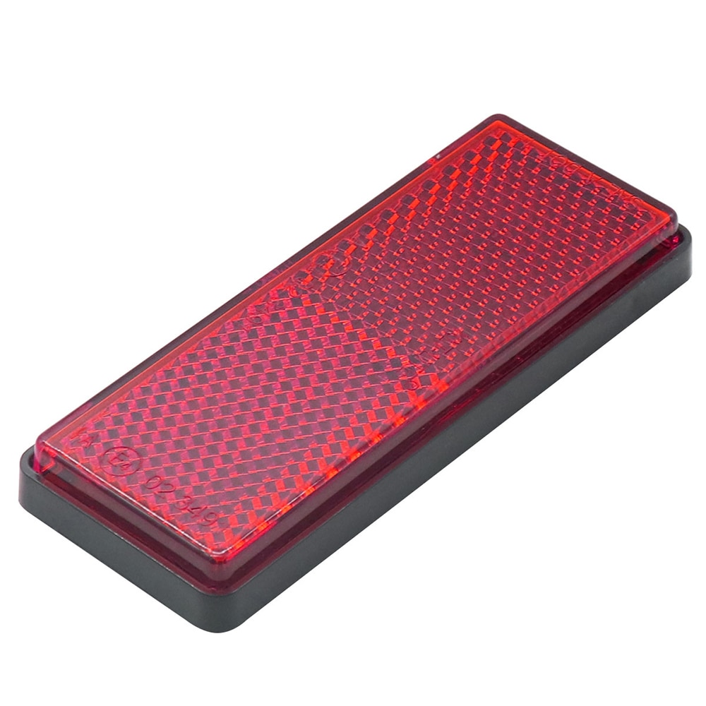 10Pcs Rectangle Plastic Reflector Reflective Warning Plate for Trailer RV Truck Train Yacht Auto Product