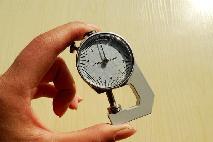 Leather thickness gauge Vegetable tanned leather measuring thickness instrument 0 to 10 Experimental measuring instrument: Default Title