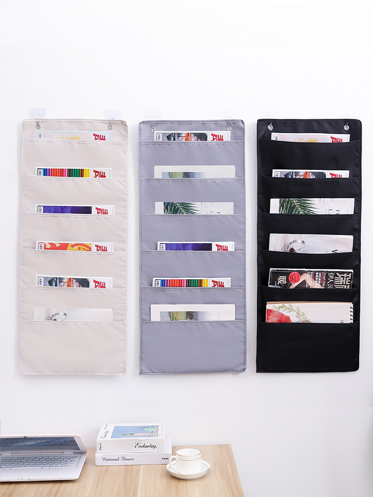 Over the Door File Organizer,Wall Mounted Hanging File Folder Holder Mail organizers, Office Supplies Storage Pocket for Paper