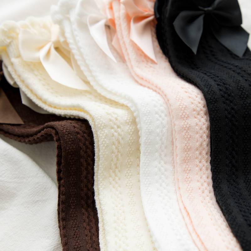 Kvinner lolita sokker søt jente japanske bobler ruffle sokking jk uniform sokk lolita tilbehør bowknot haori bomull stuepike sokk