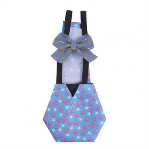 Washable Pretty Soft Chicken Duck Diapers with Bowknot Neat Line Goose Clothes Printing for Farm: Dark Blue / L