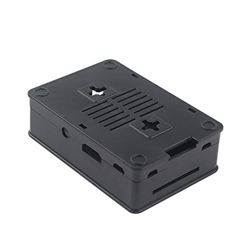 Voor Raspberry Pi 3 Model B ABS Case Zwarte Beschermhoes Cover Shell Behuizing voor Raspberry Pi 3 Model B