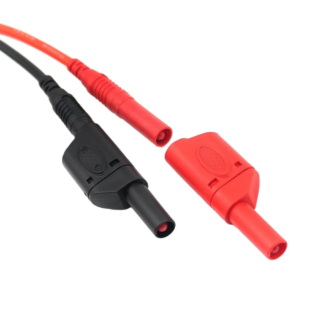 Stapelbare Bananenplug Diy 4Mm Zwart Rood Bananenstekker Veiligheidsmantel Elektrisch Gereedschap