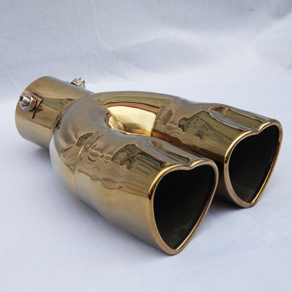 Prosta/zakrzywiona rura wydechowa samochodu tłumiki ze stali nierdzewnej tylne rury wymiana końcówki tłumika samochodowego