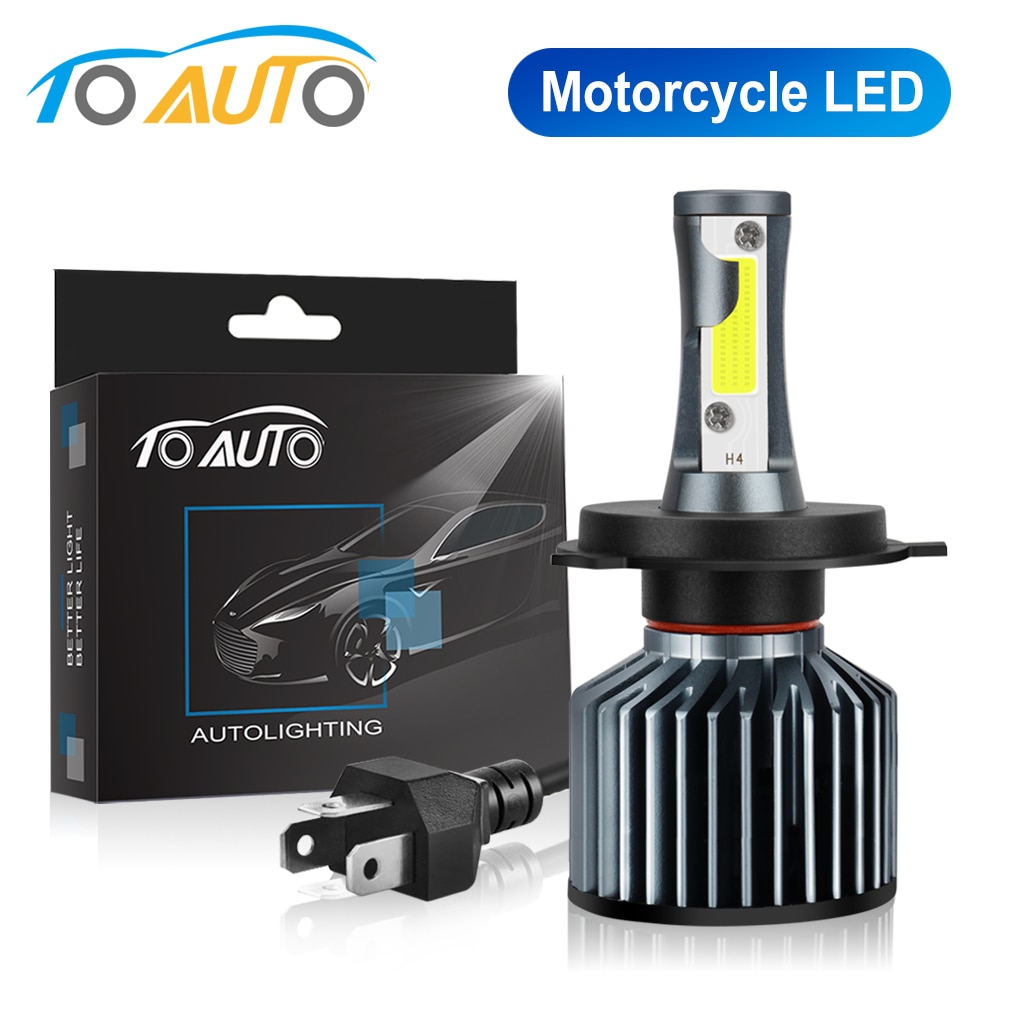 H4 Led Motorfiets Koplampen 35W hi/lo ver licht Wit Driving Verlichting Motor H4 LED Moto Bike koplamp Lamp 12V