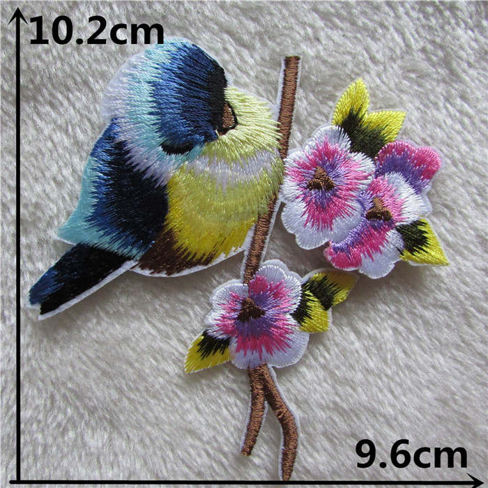 Jaar stijl vogel smeltlijm applicatie borduurwerk patch diy patches strepen  c2169-c2258: C2257