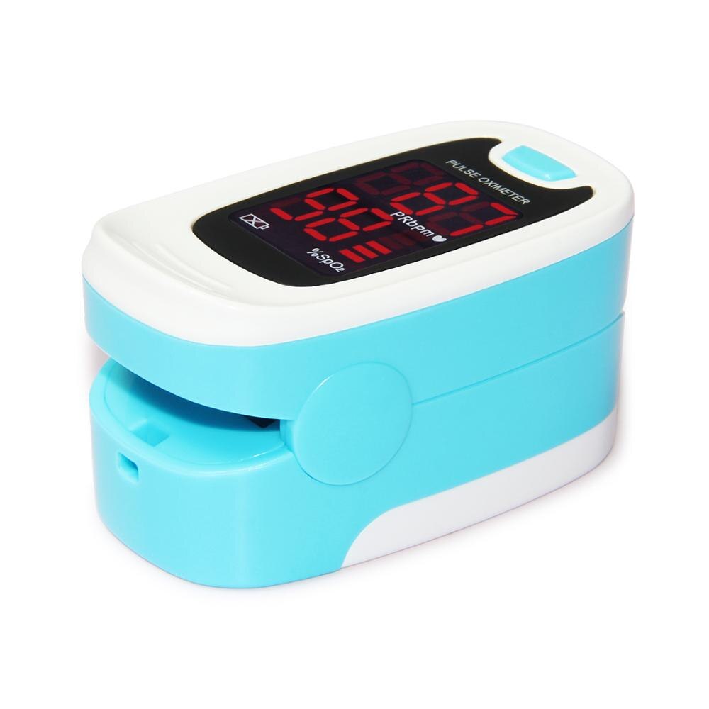 Led fingerspids pulsoximeter blod iltmåler spo 2 puls patientmonitor nyeste