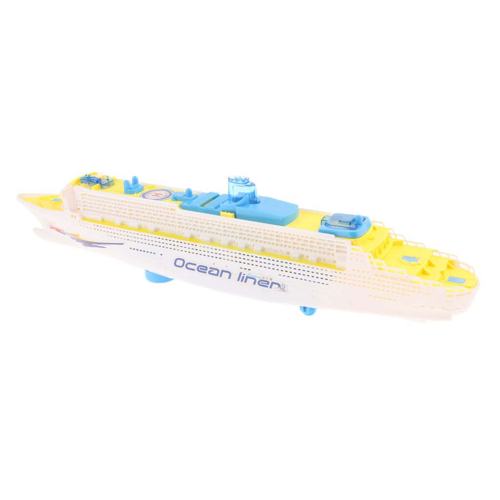 Liner Cruise Ship Electric Toy LED Light & Sound Bump Change Direction