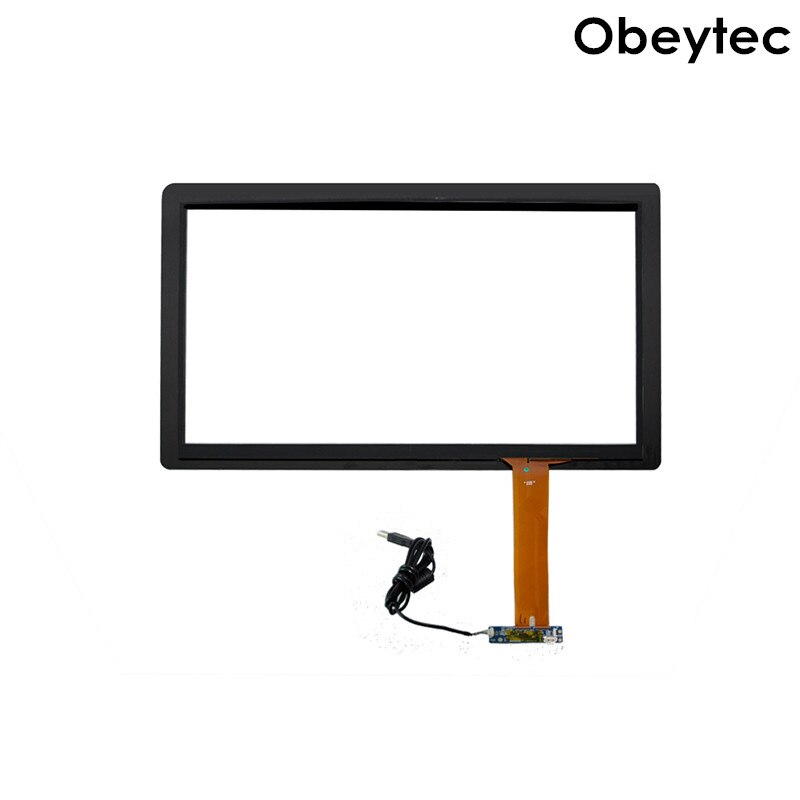 obeycrop 8" Projected Capacitive Touchscreen, 4:3, USB/I2C Controller, 3 mm Cover glass for POS, 2 glass layer, super strong