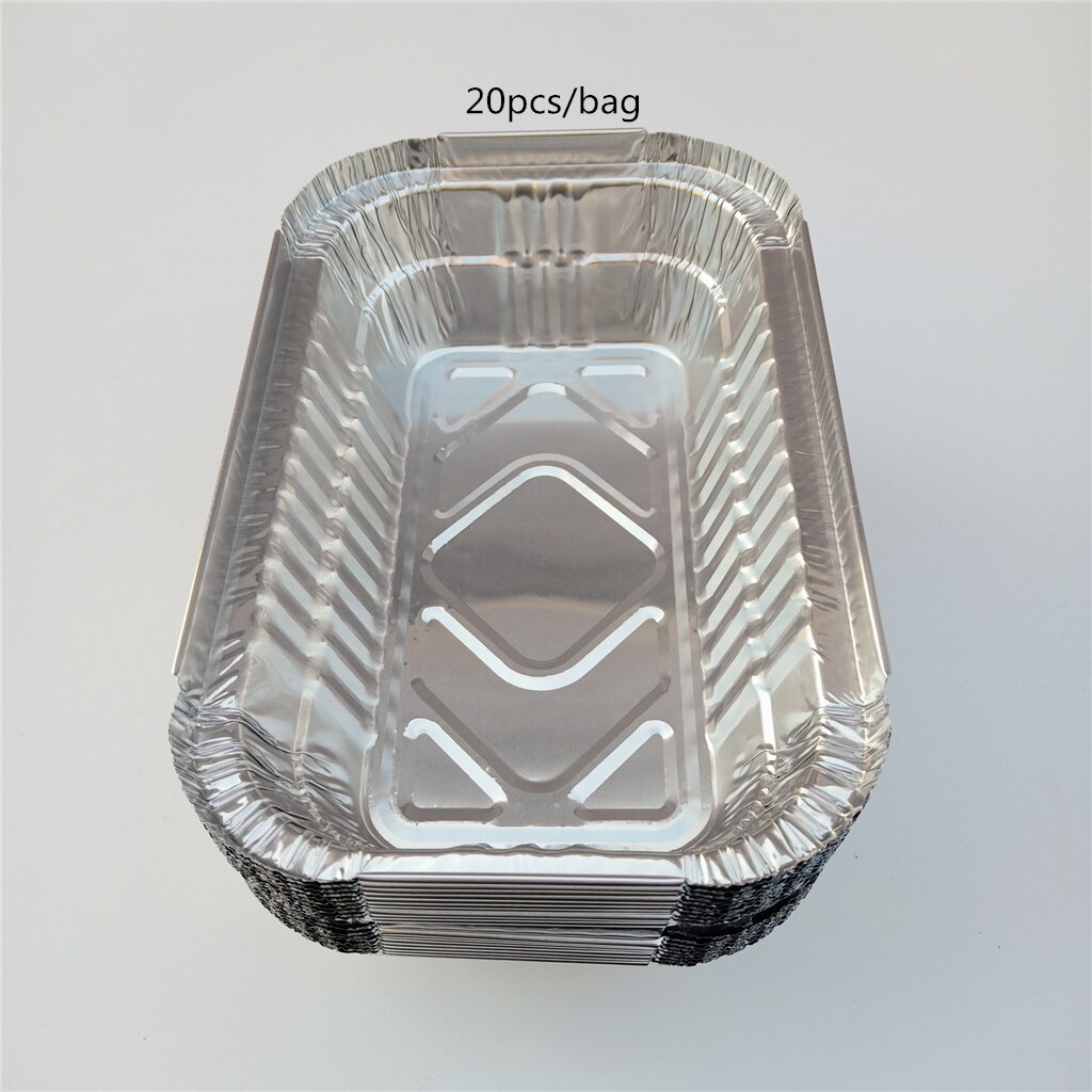 40Pieces Disposable Aluminum Foil Grill Drip Pans for BBQ Weber Grills 700ml