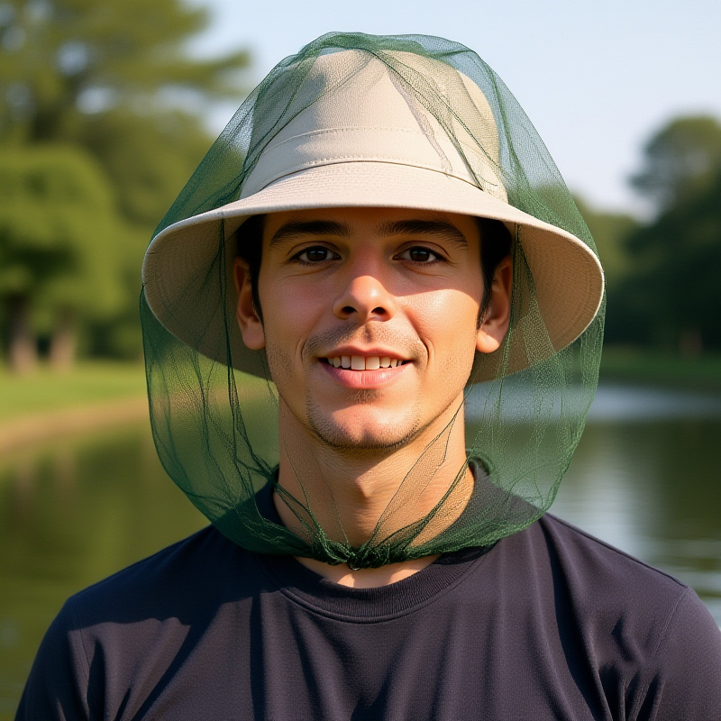 Pesca anti mosquito inseto chapéu de pesca chapéu bug malha cabeça net protetor facial acampamento pára-sol chapéus viagem ao ar livre acampamento