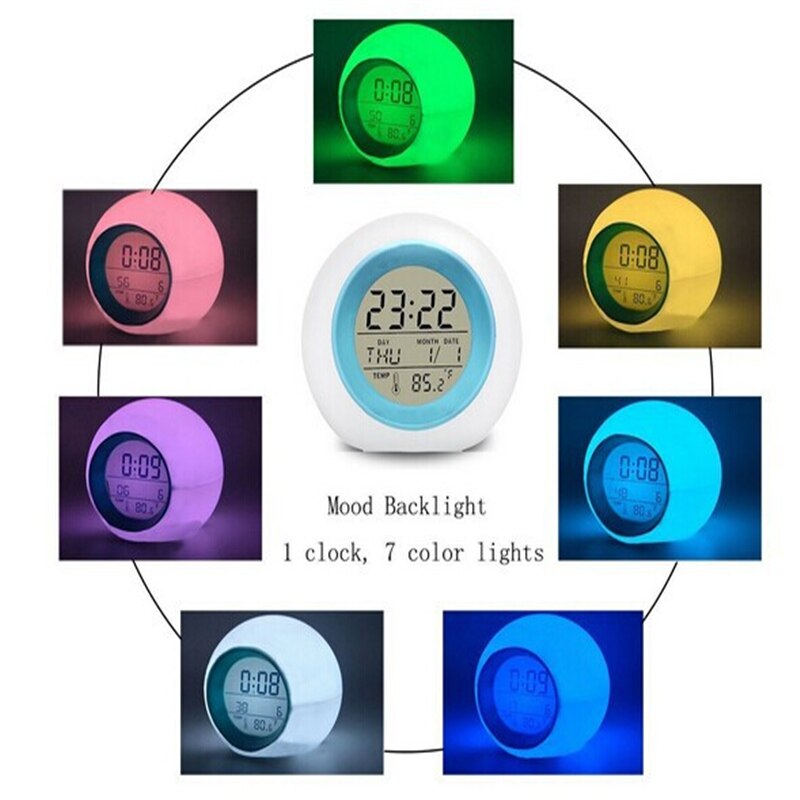 Wakeup Light Alarm Clock Sunrise/Sunset Luminous Digital Clock digital alarm clock Night Light Touch Control Table Clocks