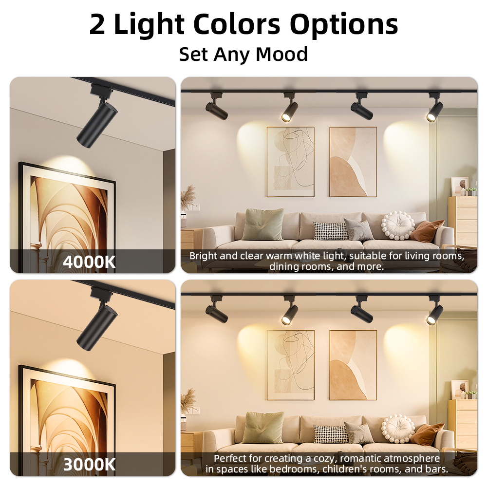 Faretti portato su Binario Dimmable - Dimmerazione 3 Colori - 220V-240V - macchiare Arredo Interni