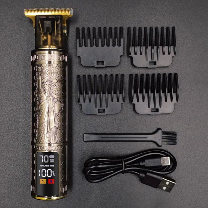 Máquina de corte de cabelo elétrico cortador de cabelo barbeiro para máquina de corte de cabelo masculino cortador de cabelo clippers para homens barbeador 3: goddess LCD