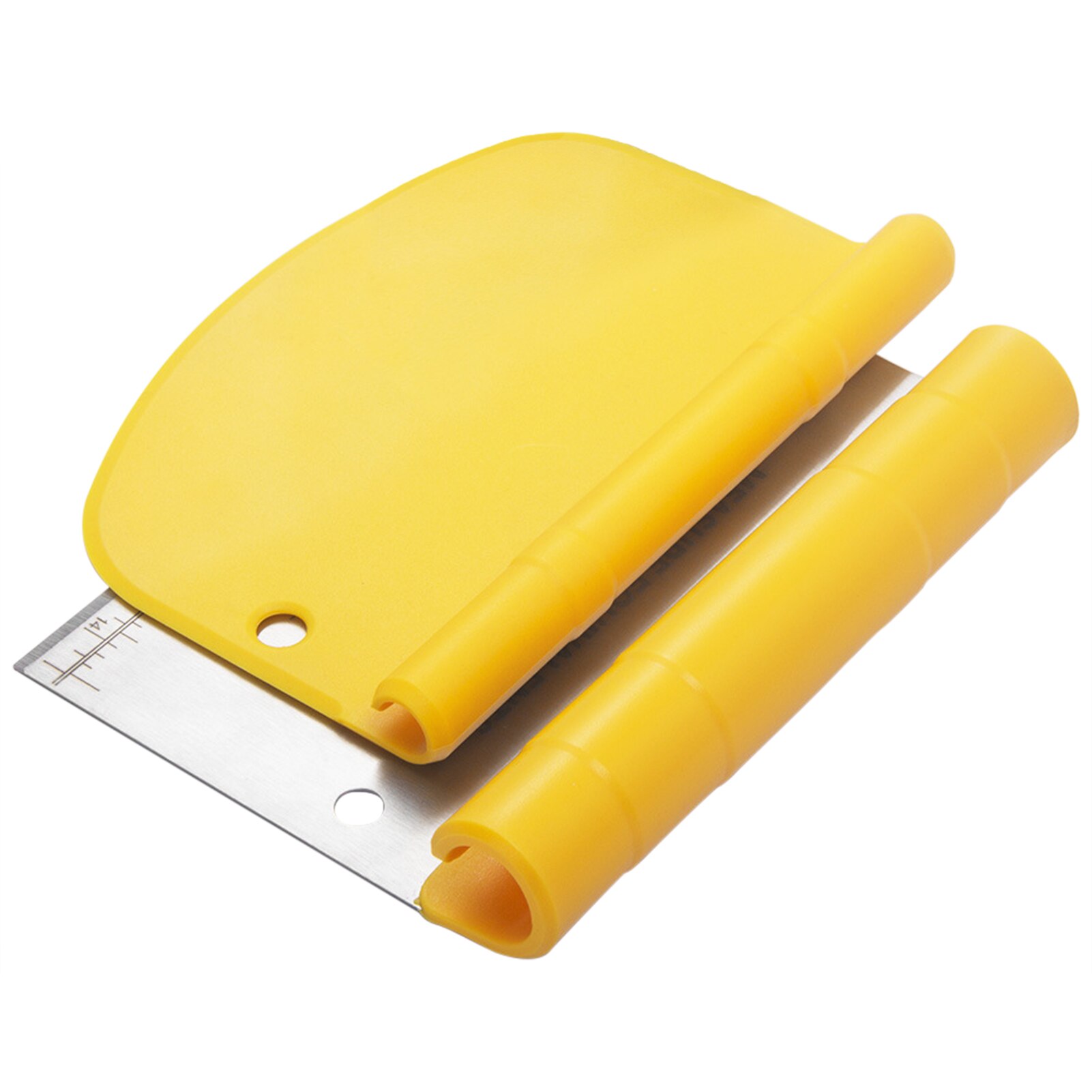 2 In 1 6-inch Stainless Steel Dough Scraper Cutter... – Grandado