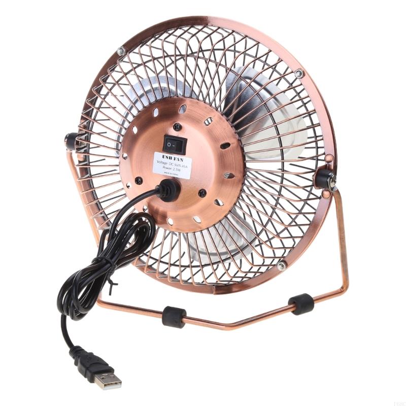 920L 4/6inch USB Desk Fan Portable Table Cooling Fan Adjustable 360 Degree Rotatable Metal Quiet Electric Fan for Home