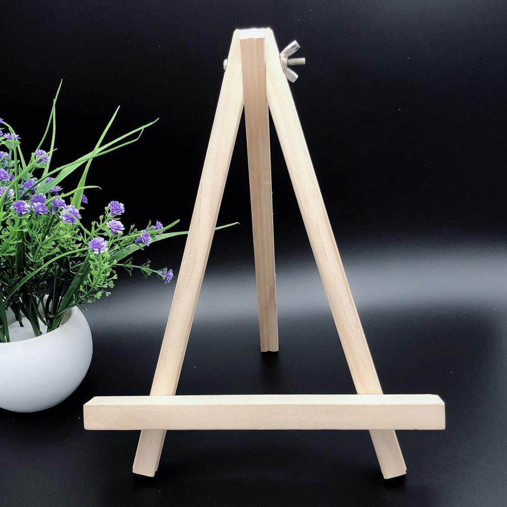 Painting Display Stand Foldable Wooden Triangle Easel Holder Photo Album Frame