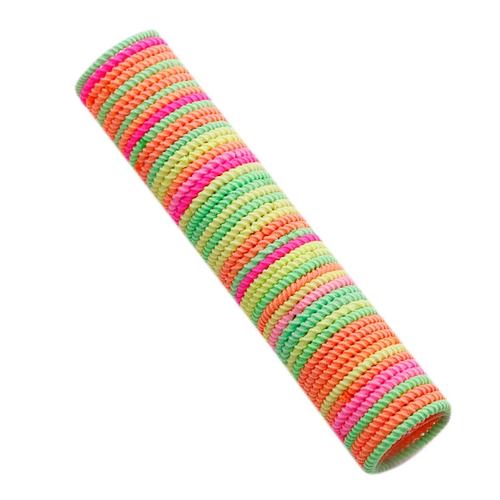 50/ensemble Filles En Nylon Coloré Petites Bandes De Cheveux Élastiques Enfants Élastique Pour Queue De Cheval Scrunchie Bandeau Enfants Accessoires De Cheveux