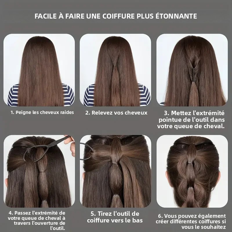 Juego de Herramientas de peinado DIY, cepillo para el cabello, Kit de herramientas para trenzar, incluye peine para peinar el cabello, peine de cola de rata, cepillo para bordes, cepillo para el cabello