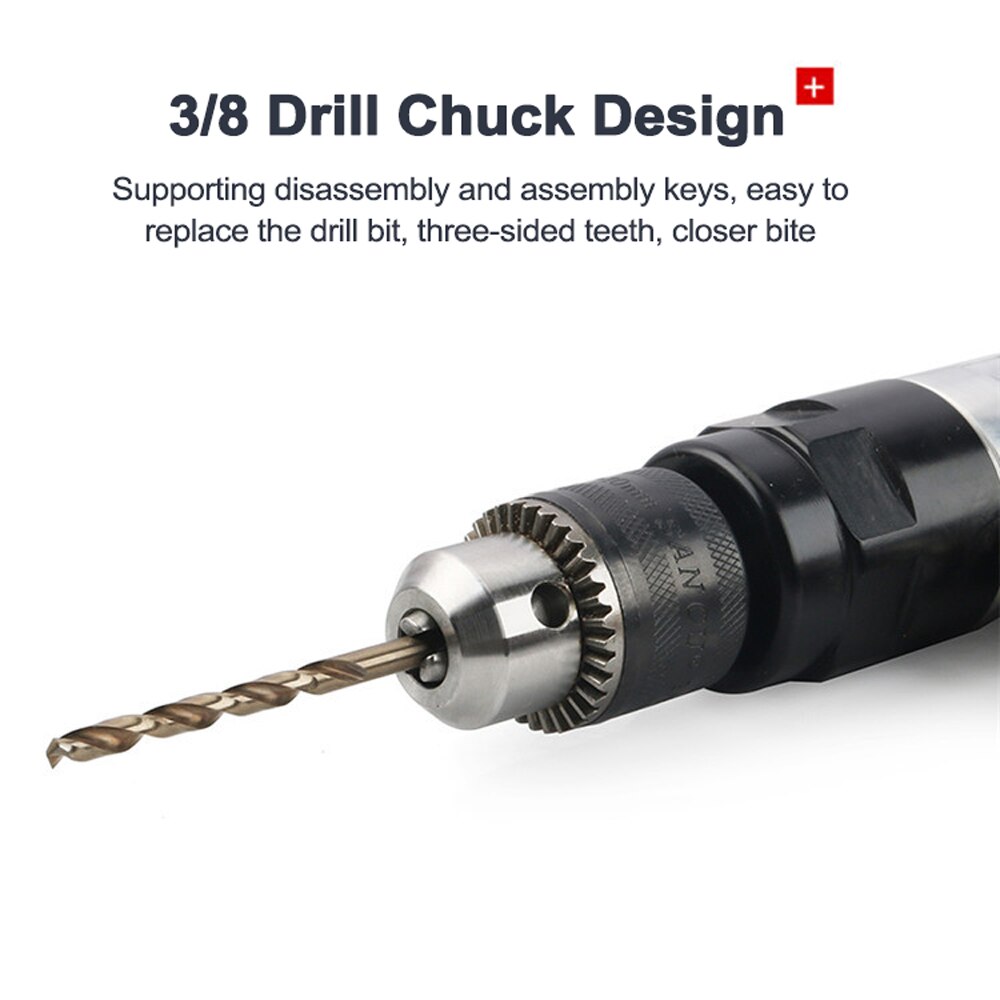 3/8inch Air Mini Eletronic Drill Pneumatic Reversible 1800RPM Speed Air Hand Drill Handheld Multipurpose Power Tool