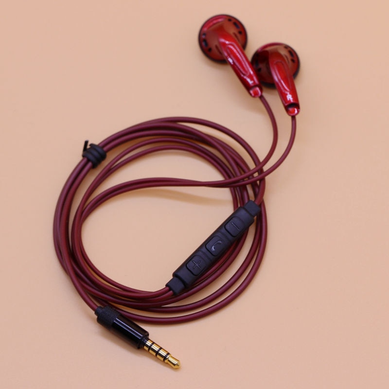 DIY MX500 Flat Head Earbud Heavy Bass Sound Earphone ZMX500 with Microphone